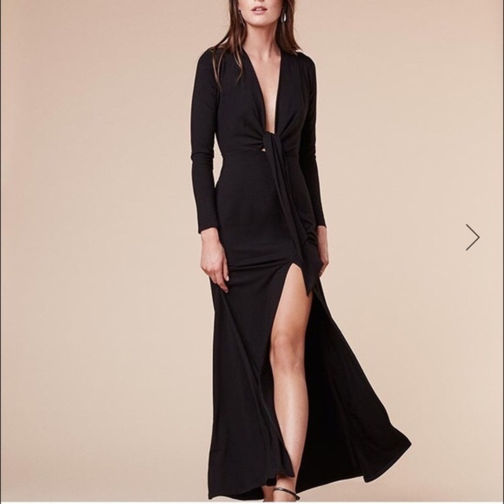 Reformation Black aria dress NEW with tags